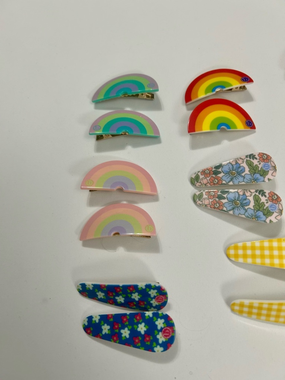 Lot of 13 Pair Baby Bling Bows Discontinued Acrylic Hair Clips Toddler Girl - Picture 6 of 7